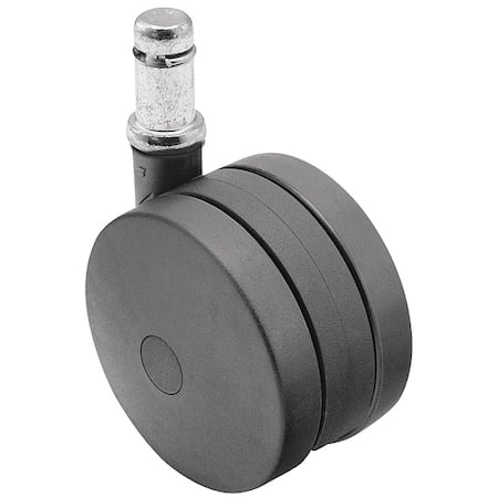 75mm Non-Marking Nylon Swivel Caster, No Brake, Loads Up To 165 lb MPN:PUT75223BK