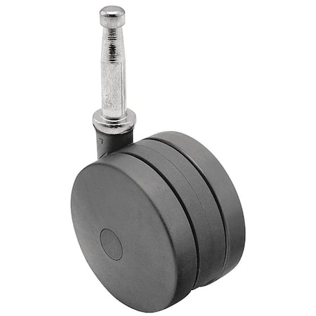 75mm Non-Marking Nylon Swivel Caster, No Brake, Loads Up To 165 lb MPN:PUT75302BK