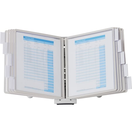 Desk Ref Sys, 10 Panels, Gray MPN:554210