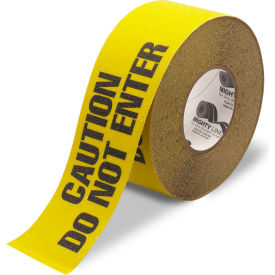 Mighty Line® Anti-Slip Floor Tape Caution Do Not Enter Print 3W x 60'L Yellow 3ASTCDNE
