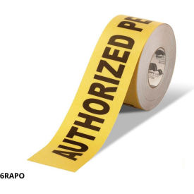 Mighty Line® Repeating Message Floor Tape Authorized Personnel Only Print 6
