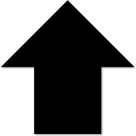 Mighty Line® Floor Tape Arrows 5-1/2