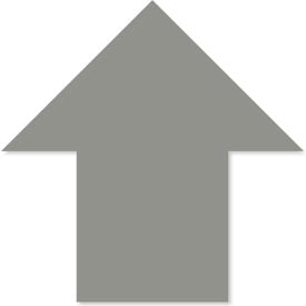 Mighty Line® Line Floor Arrows 5-1/2''W x 5-1/2''L 50 Mil Gray 50/Pack Arw5.5GRY
