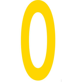 Mighty Line® Floor Location Marker Number 0 10