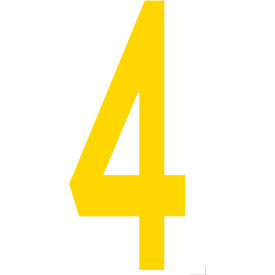 Mighty Line® Floor Location Marker Number 4 10