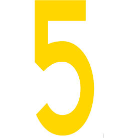 Mighty Line® Floor Location Marker Number 5 10