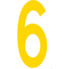 Mighty Line® Floor Location Marker Number 6 10