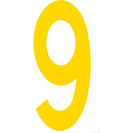 Mighty Line® Floor Location Marker Number 9 10
