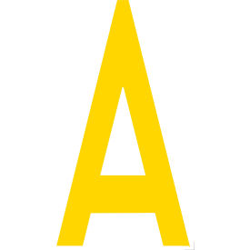 Mighty Line® Floor Location Marker Letter A 10