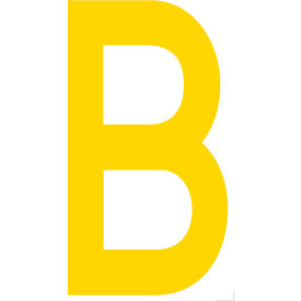 Mighty Line® Floor Location Marker Letter B 10