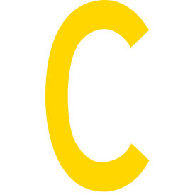 Mighty Line® Floor Location Marker Letter C 10