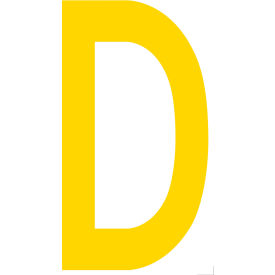 Mighty Line® Floor Location Marker Letter D 10