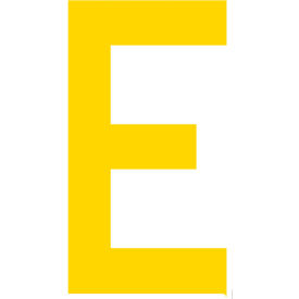 Mighty Line® Floor Location Marker Letter E 10