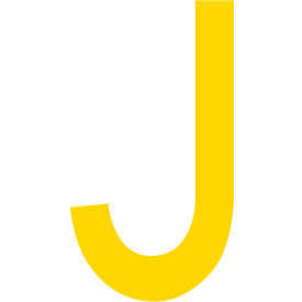Mighty Line® Floor Location Marker Letter J 10
