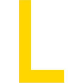 Mighty Line® Floor Location Marker Letter L 10