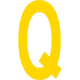Mighty Line® Floor Location Marker Letter Q 10