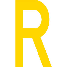 Mighty Line® Floor Location Marker Letter R 10
