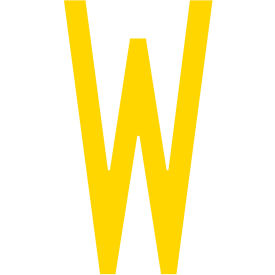 Mighty Line® Floor Location Marker Letter W 10