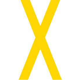 Mighty Line® Floor Location Marker Letter X 10
