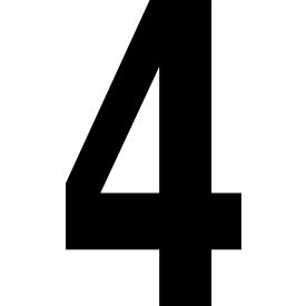 Mighty Line® Floor Location Marker Number 4 8
