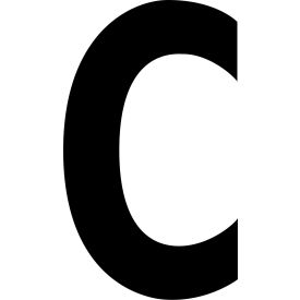 Mighty Line® Floor Location Marker Letter C 8