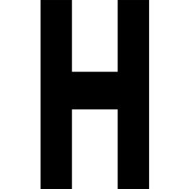 Mighty Line® Floor Location Marker Letter H 8