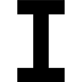 Mighty Line® Floor Location Marker Letter I 8