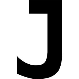 Mighty Line® Floor Location Marker Letter J 8