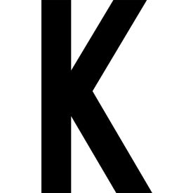 Mighty Line® Floor Location Marker Letter K 8