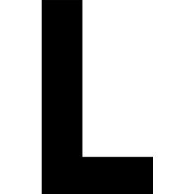 Mighty Line® Floor Location Marker Letter L 8