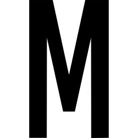 Mighty Line® Floor Location Marker Letter M 8