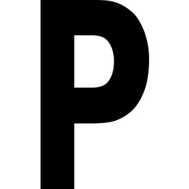Mighty Line® Floor Location Marker Letter P 8