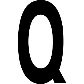 Mighty Line® Floor Location Marker Letter Q 8