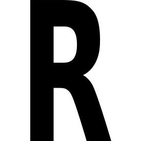 Mighty Line® Floor Location Marker Letter R 8