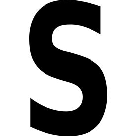 Mighty Line® Floor Location Marker Letter S 8
