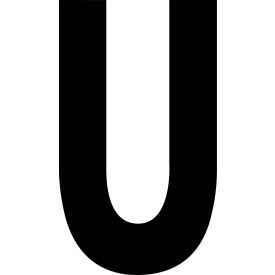 Mighty Line® Floor Location Marker Letter U 8