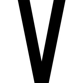 Mighty Line® Floor Location Marker Letter V 8