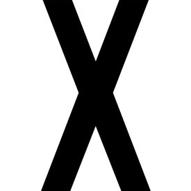 Mighty Line® Floor Location Marker Letter X 8