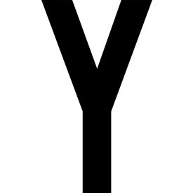 Mighty Line® Floor Location Marker Letter Y 8