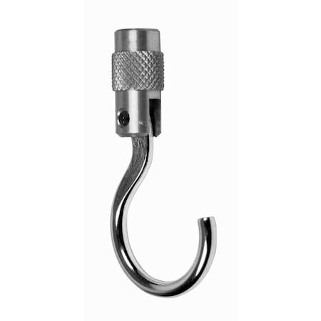 Aluminum Large Hook, 20 lb Cap, M6 thread MPN:FG-M6HKL-AL