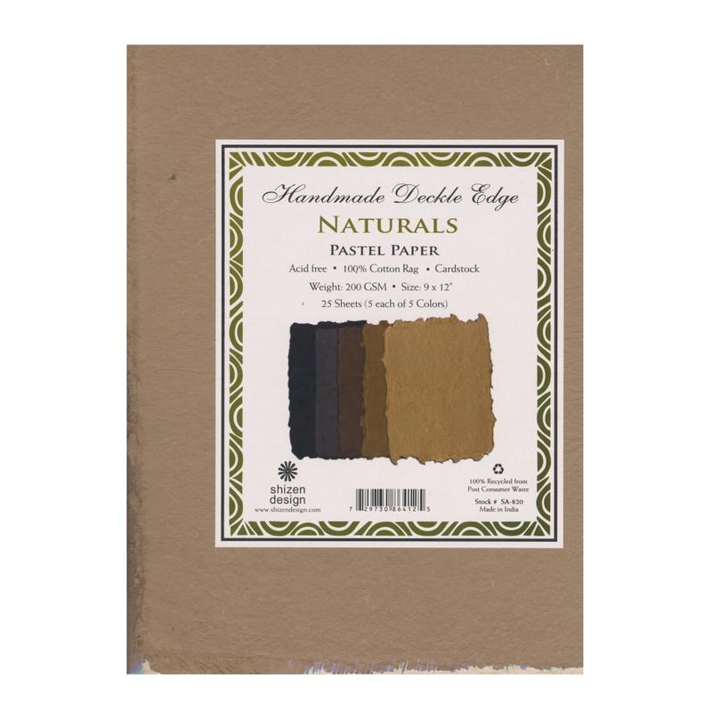 Shizen Design Pastel Paper, Naturals, 8 1/2in x 11in, Pack Of 25 MPN:SA 820