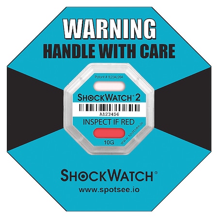 G-Force Indicating Label, Teal, PK50 MPN:46000K