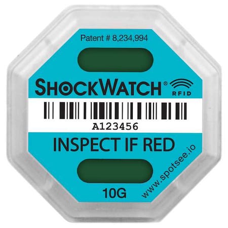 RFID Impact Tag, Blue, 10 g-force, PK100 MPN:SWRFID-10G