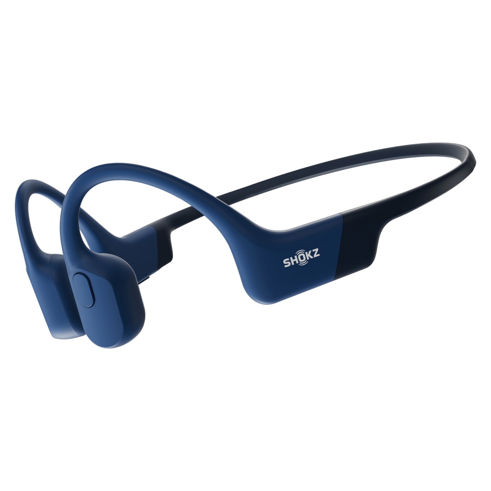 Shokz OpenRun Bone-Conduction Open-Ear Sport Headphones With Microphones, Blue MPN:S803-ST-BL-US
