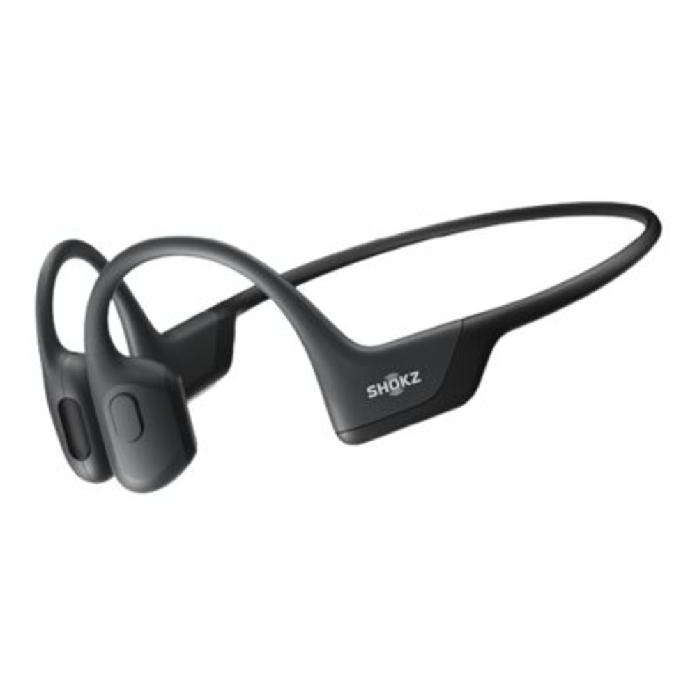 Aftershokz SHOKZ OpenRun Pro Headphones with mic open ear behind the neck mount Bluetooth wireless black MPN:S810-ST-BK-US