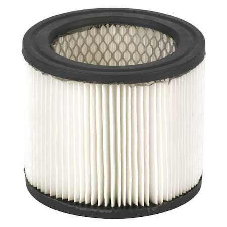Vacuum Filter, Fits Shop-Vac Brand, 5 3/4 in, Fits Models- H87S, Hangup, P12S, Wallmount MPN:9039833