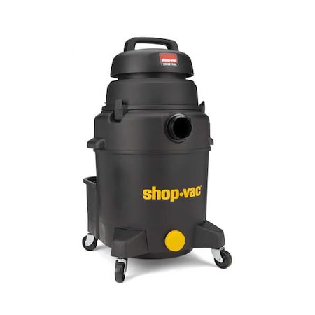 Shop Vacuum, 10 gal Tank Size, Plastic, 2 in Vacuum Hose Dia, 8 ft Hose, 90 cfm Air Flow MPN:9258106