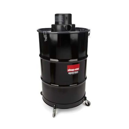 Wet/Dry Shop Vacuum, 55 gal Tank Size, Steel, 2 in Hose Dia, 12 ft Hose MPN:9700506