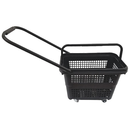 Rolling Hand Basket, Black, 14-1/8 in L MPN:114325NEG0