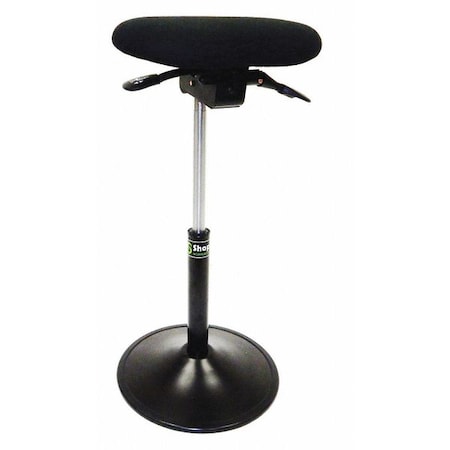 Sit Stand Office Task, Round, Black, 24